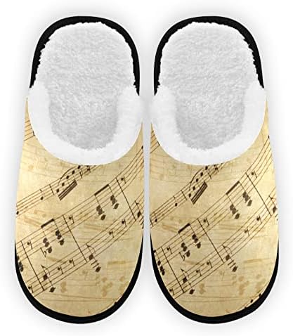 בציר גיליון מוסיקה נעלי בית, רך קצף זיכרון החלקה מקורה נעלי בית נעלי הבית עבור חדר השינה במלון נסיעות ספא