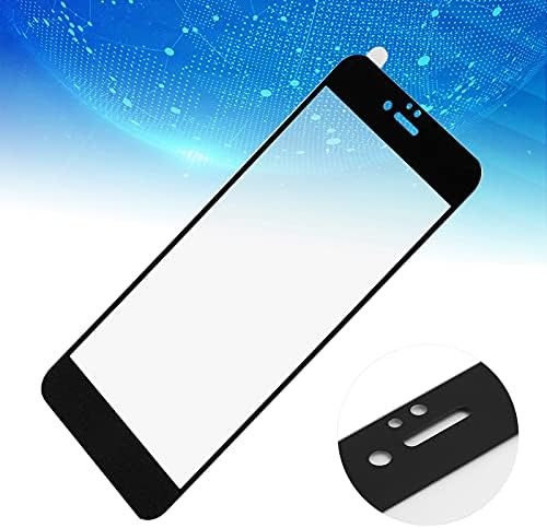 Limouyin טלפון נייד סרט מסך מלא, מגן מסך זכוכית מחוסמת עם ניקוי נייר, 9H דק מסך זכוכית, סרט מלא סרט מגן מסך (לבן)(שחור)