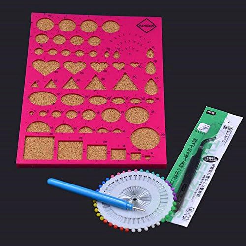 1 סט (4pcs/סט) נייר קווילינג ערכת כלי Papercraft כלי DIY מלאכת להחיל תבנית לוח (סוג)