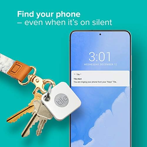 אריח חבר (2020) 4-pack-Bluetooth איתור מפתחות מאתר פריט מאתר מפתחות, תיקים ועוד; עמיד במים, עם 1 שנה סוללה הניתנת להחלפה