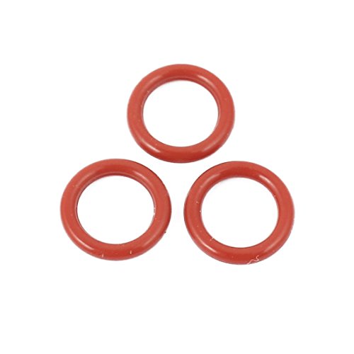 uxcell 40pcs 1.5 מ מ עבה מחממים שמן עמיד Mini O-טבעת גומי טבעת איטום 9 מ מ OD אדום