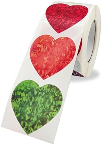 500pcs בצורת לב מדבקות תווית החותם על מתנה ליום האהבה החבילה מדבקה על המעטפה SealV נייר מדבקה