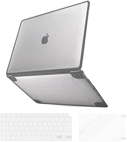 G JGOO תואם עם ה-MacBook Air 13 אינץ ' התיק 2021 2020 2019 2018 שחרור A2337 M1 A2179 A1932 Touch ID, מט ברור קליפה קשה