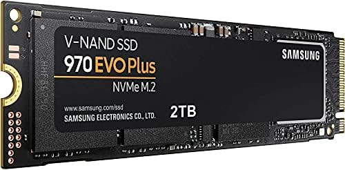 סמסונג 970 EVO Plus SSD - 4TB (2TB x 2) M. 2 NVMe ממשק PCIe 3.0 x4 Internal Solid State Drive, 3,500 MB/s עם V-NAND