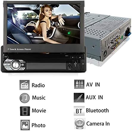CarThree יחיד דין סטריאו לרכב מסך מגע 7 אינץ רדיו במכונית מסך מגע עם Bluetooth AUX/USB/TF המכונית FM מקלט רדיו MP3/MP4/MP5