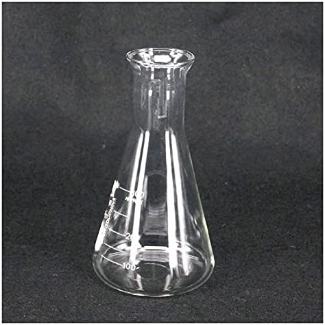 Youmine במעבדה 300ml בל הפה בורוסיליקט זכוכית חרוטי Erlenmeyer Flask על כימיה מעבדה
