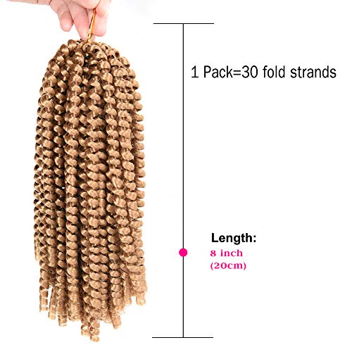 XCCOCO 1 חבילה אביב טוויסט אפריקה אוסף Corchet קולעת שיער פצצה טוויסט מתולתל צמות עבור נשים שחורות סינטטי פלאפי הארכת