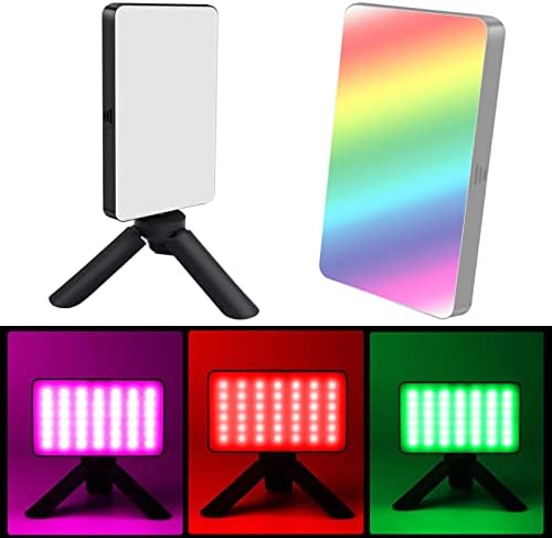 MagiDeal נייד Dimmable מקצועי RGB LED וידאו פאנל מלא אור עם חצובה, התאמת בהירות מצלמה, צילום, ולוג, רקע