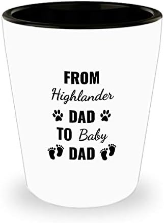 היילנדר מתנה כוס שוט - מ איש הנצח אבא לתינוק אבא