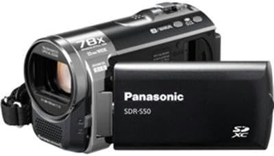 Panasonic SDR-S50K Std-Def SD מצלמת וידאו עם 78X & זום רחב זווית עדשה (שחור) (הופסק על ידי יצרן)