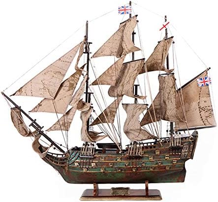 HOLPPO עץ בעבודת יד הסירה דגם וינטג ' מפרש עיצוב, עבודת יד, עיצוב ימית שייט בסירה קישוט, עץ תצוגה סירת מפרש, השולחן