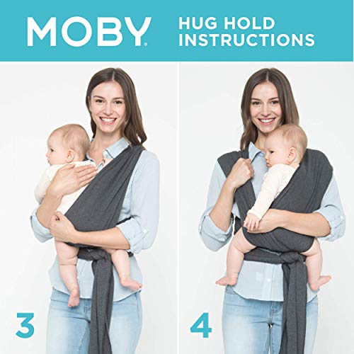 מובי להגמיש לעטוף את התינוק במנשא (אפור) - פעוט, פעוט, ואת הרך הנולד עטוף המוביל - Wrap מנשא אידיאלי עבור ההורים על