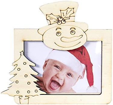 די Comy נושא חג המולד עיצוב עץ מסגרת תמונה תמונה בעל שולחן העבודה קישוט חגיגי ציוד למסיבות