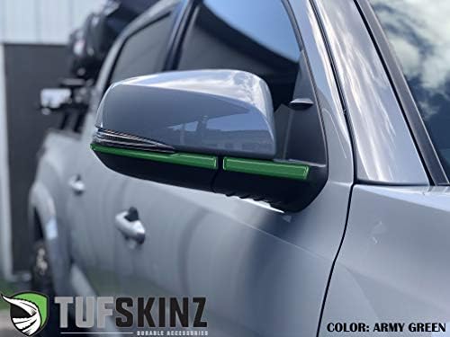 TufSkinz צד מראה עם למצמץ מבטא תואם עם -2020 טקומה - 4 חתיכת קיט (צבא ירוק)