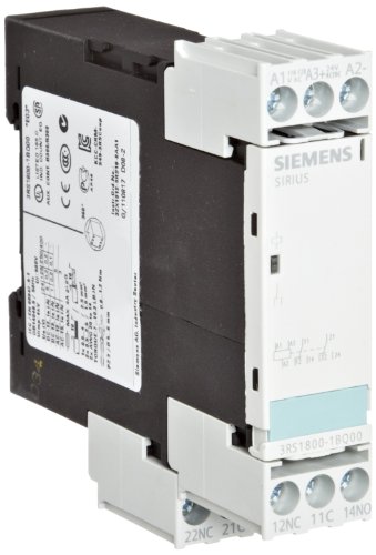 סימנס 3RS18 00-1BQ00 ממשק ממסר, מחוספס תעשייתי המתחם, Screw Terminal, 22.5 מ מ רוחב, 2 שיתוף אנשי קשר, 24VAC/VDC ו-110-120VAC