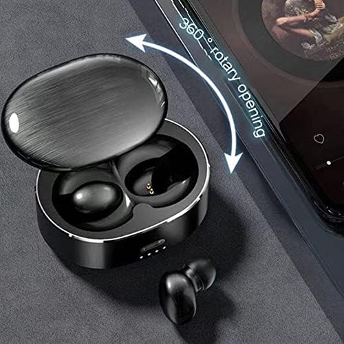 אלחוטית, אוזניות Bluetooth - אוזניות, 5.0 Binaural ספורט אוזניות עם 360 מעלות Rotatable טעינת תא עבור iPhone, דמוי אדם