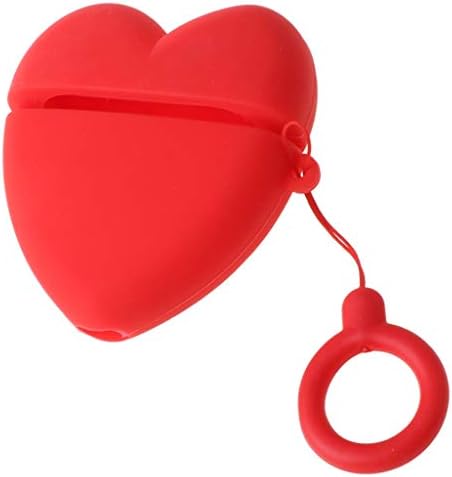 CUCUDAI אדום אוהב את הלב דפוס מקרה מגן סיליקון רך כיסוי מעטפת עם שרוך עבור הואה-ווי Freebuds 3 אוזניות אביזרים