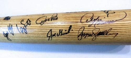 1990 שיקגו קאבס חתום חתום המחבט זנדברג מדוקס דוסון הצדק BB25559 - חתום MLB עטלפים