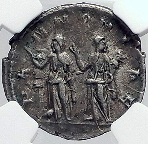 1 טריאנוס דקיוס אותנטי עתיק AR הרומית 250AD רו Antoninianus Ch VF NGC