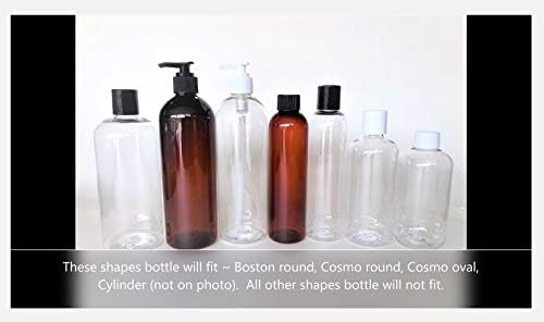 6 Pack 24/410 סבון שחור קרם משאבה החלפת דיספנסרים עבור בקבוקי פלסטיק. עיין 2,3 & 4 תמונות כדי לקבוע אם צורת הבקבוק &