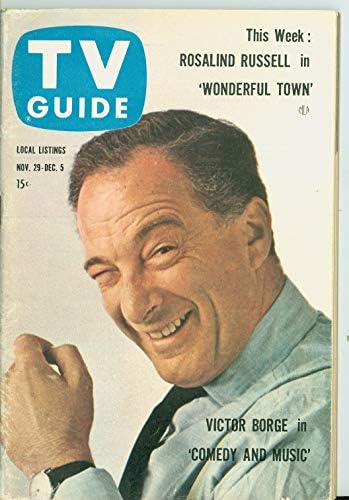 1958 מדריך טלוויזיה 29 בנובמבר ויקטור Borge פיטסבורג - מהדורה טוב מאוד עד מצוין (4 מתוך 10) השתמש הרצח השני. על ידי