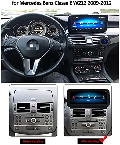 אנדרואיד 10.0 רדיו במכונית סטריאו תחליף C-Class W204 2007-2010 ניווט GPS 10.25 אינץ מסך מגע באיכות HD Mirrorlink בקרת