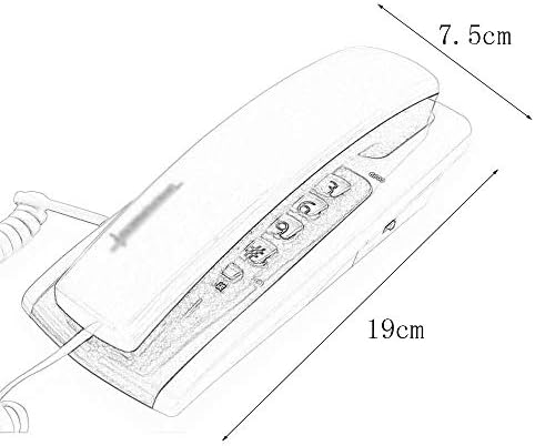 PDGJG טלפון צלצול התאמת גודל הקיר תלויה שולחן קטן קבוע טלפון (צבע : ב)
