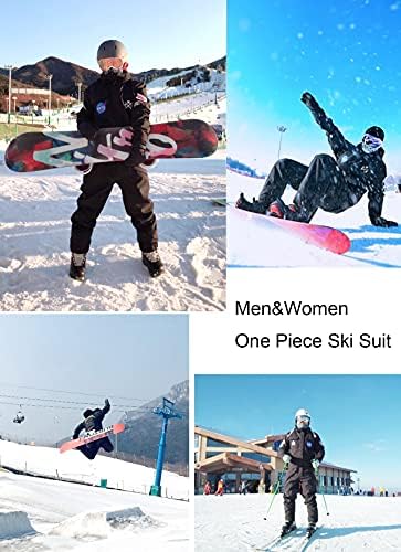GSOU שלג חליפות סקי נשים גברים חתיכה אחת חליפות שלג עמיד למים Windproof גברים חליפת שלג מבודד סרבל סקי שלג ספורט