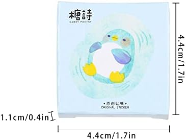 Zaofahua 45Pcs דקורטיביים מדבקות ציוד לבית ספר-DIY נייר פתיתים יומן אלבום עיצוב נייר מכתבים פינגווין מדבקה