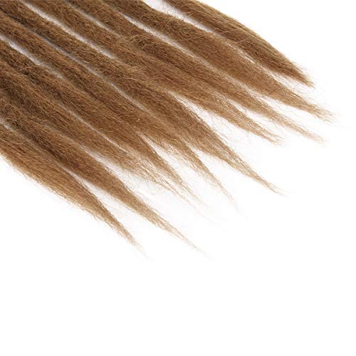 Focussexy 20 אינץ ראסטות תוספים סינטטיים המתנגדים רגאיי שיער סגנון היפ-הופ בעבודת יד Locs סרוגה קולעת שיער עבור נשים/גברים
