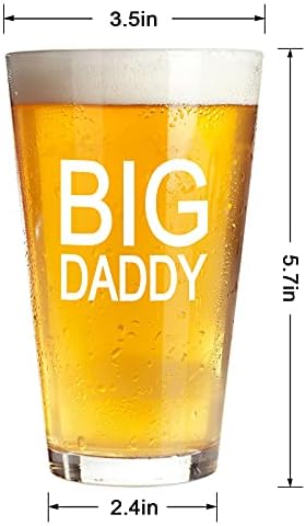 אבא מצחיק כוס הבירה, אבאל ' ה, בירה חצי ליטר זכוכית, מתנה על יום האב, יום הולדת, חג המולד עם אבא, אבא חדש, שאבא יהיה,