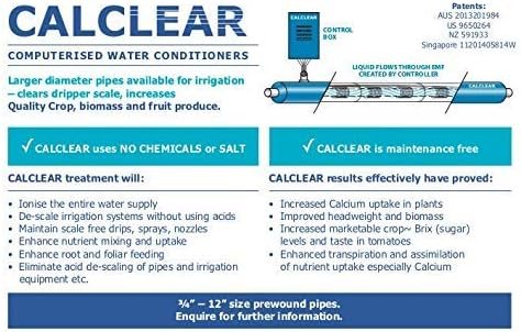 Calclear מרכך מים מרכך מלח אלקטרוניים בחינם Descaler מזגן ביתית קשה היקף מים בחינם עירוניים גנים מקדם גידול צמחים