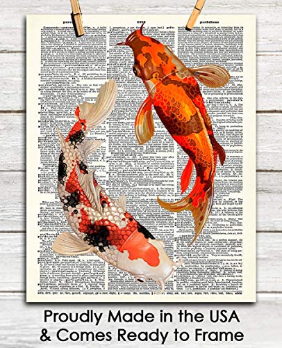 קוי דגים מילון אמנות קיר הדפסה: 8x10 ממוסגרים פוסטר לבית, למשרד המעונות & עיצוב חדר השינה - רעיון מתנה גדול, תחת $15