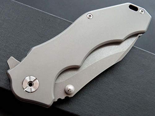Eafengrow EF905 קיפול חיצוני סכין עם נקודה D2 הלהב TC4 סגסוגת טיטניום להתמודד עם לקמפינג וטיולים EDC כלי(מסגרת לנעול)
