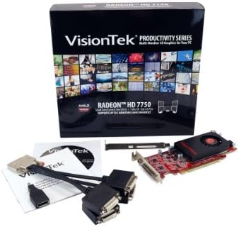 VisionTek Radeon 7750 SFF 1GB DDR3 5M VHDCI (4x-DVI-D, miniDP) כרטיס גרפי - 900669