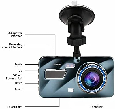 Multi-language ראיית לילה כפול עדשת מצלמה קדמית חיישן-G Dash Cam מקליט וידאו 1080P DVR המכונית