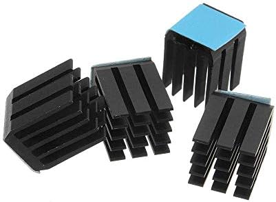 KASILU Dlb0213 סרוו מנוע אביזרי מחשב, שחור או כחול 4PCS TMC2100 סרוו נהג רכב קירור גוף קירור עם דבק עבור מדפסת 3D (צבע