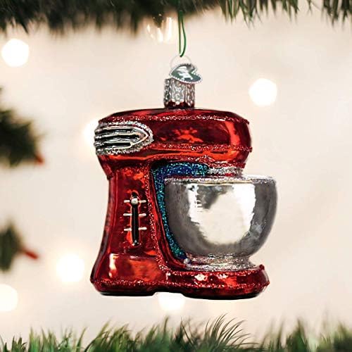 העולם הישן חג המולד קישוטים: השף אוסף זכוכית מנופחת קישוטים על עץ חג המולד, מיקסר