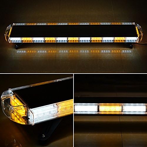 סט 51 אמבר לבן LED גג + 16X 2-LED רכב גרר חירום אזהרה משואה לחרוש בטיחות מהבהבים בר אור