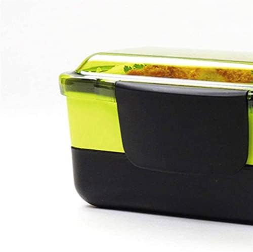OEUKJI 2 פלסטיק קופסאות האוכל, כספת שכבה כפולה בידוד תרמי ידידותי לסביבה קופסאות האוכל מתאים עובדי משרד