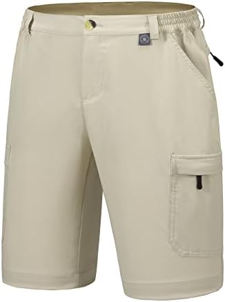 חמור קטן אנדי גברים 10 אינץ יבש מהירה המכנסיים מתיחה חיצוני קל משקל לטיולים קצרים UPF 50