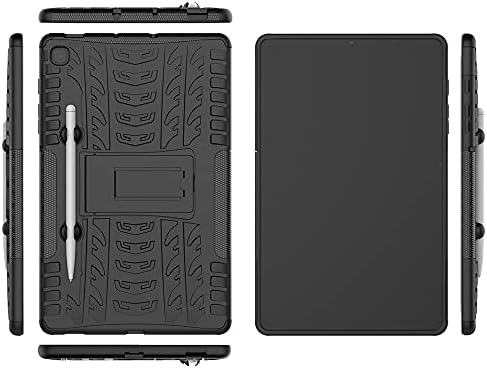 LVSHANG לוח כיסוי עבור Samsung Galaxy Tab S6 לייט/P610/P615 צמיג מרקם Shockproof TPU+מחשב מגן מקרה עם ידית מתקפלת עמוד